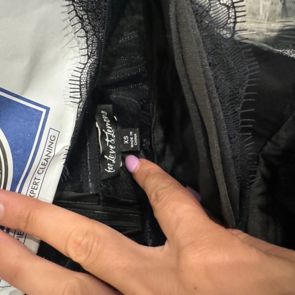 For love & lemons revolve bustier gown black xs - Picture 3 of 5